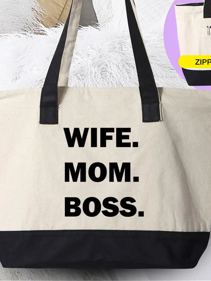 Wife.Mom.Boss Tote