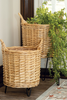 Wicker Basket Plant Stands (set of 2)