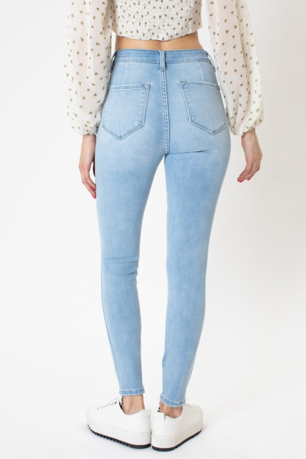 Fly High Ankle Skinny Jeans