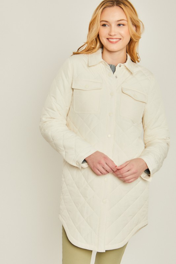 Its A Cold Winter Coat- Ivory