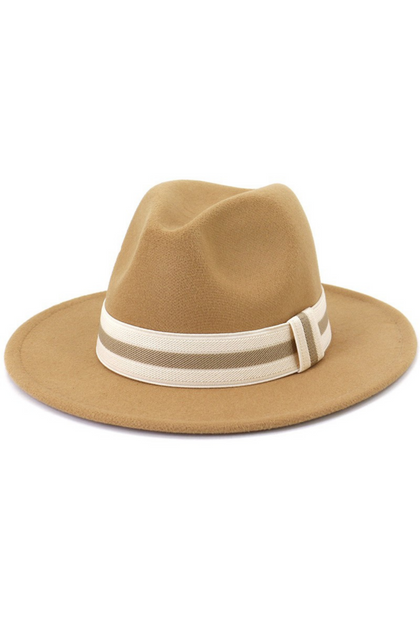 You're Girl Camel Stripe Band Hat